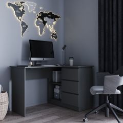 МОРИ МС-16 Стол угловой УНИ (графит) в Агрызе - agryz.mebel24.online | фото 1