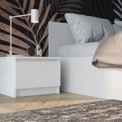 МОРИ ТПМ 400.1 Тумба прикроватная (белый) в Агрызе - agryz.mebel24.online | фото 3
