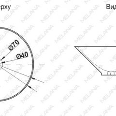 Накладная раковина melana mln-7020-b1+b18 (t4006hb1+b18 ) (сине-черная) в Агрызе - agryz.mebel24.online | фото 2