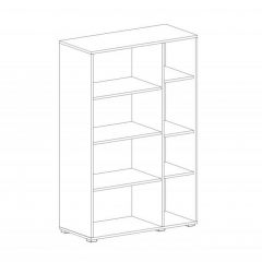 НИЦЦА Гостиная Шкаф-витрина 2 дв в Агрызе - agryz.mebel24.online | фото 2