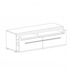 НИЦЦА Гостиная Тумба ТВ в Агрызе - agryz.mebel24.online | фото 2