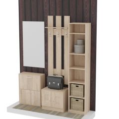 Обувница 2 секции (дуб сонома) в Агрызе - agryz.mebel24.online | фото 4
