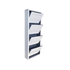 Обувница Комфорт Ф 001 Фасад 3D Жалюзи (4 секции) в Агрызе - agryz.mebel24.online | фото