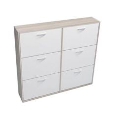 Обувница ПО-4 "Приветливая", мод.4 (Дуб сонома/Белый) в Агрызе - agryz.mebel24.online | фото