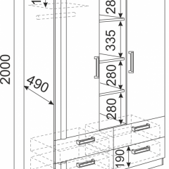 Подростковая Волкер (модульная) в Агрызе - agryz.mebel24.online | фото 11