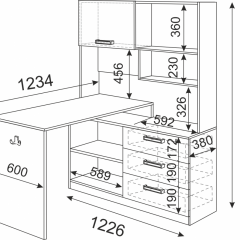 Подростковая Волкер (модульная) в Агрызе - agryz.mebel24.online | фото 23