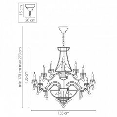 Подвесная люстра Osgona Classic 700511 в Агрызе - agryz.mebel24.online | фото 3