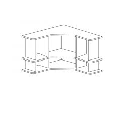 Полка угловая №859 "Ралли" в Агрызе - agryz.mebel24.online | фото 2