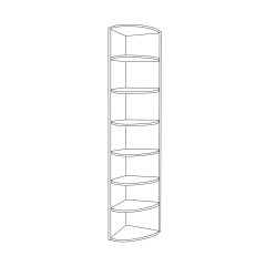 Полка угловая Дуэт Люкс в Агрызе - agryz.mebel24.online | фото 4