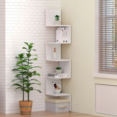 Полка угловая (ЛДСП Белый) в Агрызе - agryz.mebel24.online | фото