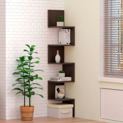 Полка угловая (ЛДСП Венге) в Агрызе - agryz.mebel24.online | фото