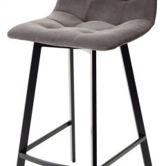 Полубарный стул CHILLI-QB SQUARE графит #14, велюр / черный каркас (H=66cm) М-City в Агрызе - agryz.mebel24.online | фото