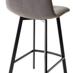Полубарный стул CHILLI-QB SQUARE графит #14, велюр / черный каркас (H=66cm) М-City в Агрызе - agryz.mebel24.online | фото 2