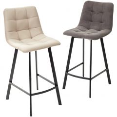 Полубарный стул CHILLI-QB SQUARE графит #14, велюр / черный каркас (H=66cm) М-City в Агрызе - agryz.mebel24.online | фото 5