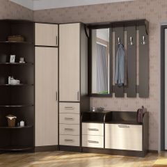 Прихожая ДИАНА-4 сек №5 (Венге/Дуб молочный) в Агрызе - agryz.mebel24.online | фото 3