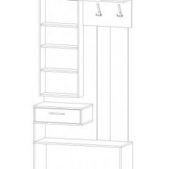 ИНФИНИТИ Прихожая (Секция с зеркалом + 2 шкафа-пенала) в Агрызе - agryz.mebel24.online | фото 6