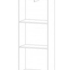 ИНФИНИТИ Шкаф-пенал (дуб вотан/белый) в Агрызе - agryz.mebel24.online | фото
