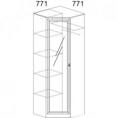 Шкаф угловой №621 "Инна" (угол 770*770) Денвер темный в Агрызе - agryz.mebel24.online | фото 2