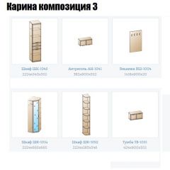 Прихожая Карина (модульная) в Агрызе - agryz.mebel24.online | фото 8