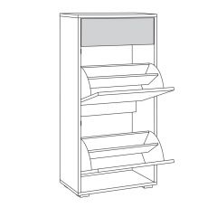 Прихожая Куба (модульная) Дуб Сонома/Белый премиум в Агрызе - agryz.mebel24.online | фото 7