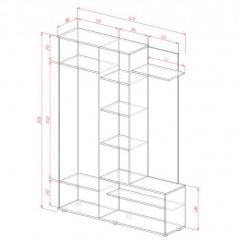 ЛУИЗА Прихожая (сонома/белый) в Агрызе - agryz.mebel24.online | фото 2