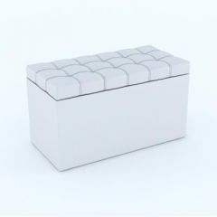 Пуф КВАДРО тип 2 Белый в Агрызе - agryz.mebel24.online | фото