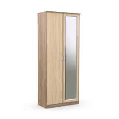 Шкаф 2-х створчатый Дуэт Люкс с зеркалом в Агрызе - agryz.mebel24.online | фото 3