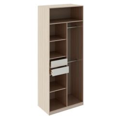 Шкаф 2 двери Глэдис М22 (ЯШС/Белый) в Агрызе - agryz.mebel24.online | фото 2