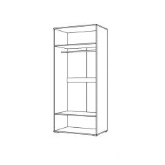Шкаф 2Д Вегас (1000) в Агрызе - agryz.mebel24.online | фото 2