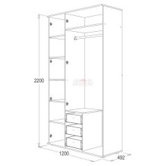 Шкаф 3-х дверный Ольга-14 в Агрызе - agryz.mebel24.online | фото 2