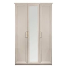 Шкаф 3-х ств с зеркалом Мокко (бежевый) в Агрызе - agryz.mebel24.online | фото 2