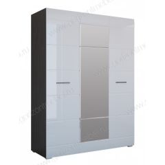 Шкаф 3-х створчатый Ненси 1500 (Венге/Белый глянец) в Агрызе - agryz.mebel24.online | фото