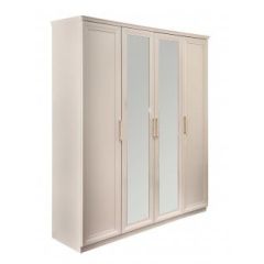 Шкаф 4-х ств с зеркалами Мокко (бежевый) в Агрызе - agryz.mebel24.online | фото