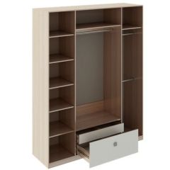 Шкаф 4 двери Глэдис М24 (ЯШС/Белый) в Агрызе - agryz.mebel24.online | фото 2