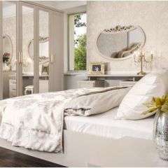 Шкаф 5-ти ств с зеркалами Мокко (бежевый) в Агрызе - agryz.mebel24.online | фото 5