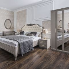 Шкаф 5-ти ств с зеркалами Мокко (серый камень) в Агрызе - agryz.mebel24.online | фото 4