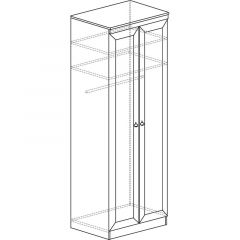 Шкаф для одежды №609 "Инна" Денвер светлый (*без полок) в Агрызе - agryz.mebel24.online | фото 4