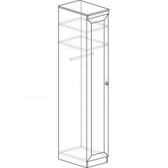 Шкаф для одежды №614 Инна Денвер темный в Агрызе - agryz.mebel24.online | фото 3
