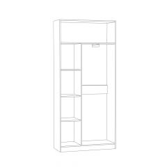 Шкаф для одежды Ливерпуль в Агрызе - agryz.mebel24.online | фото 2