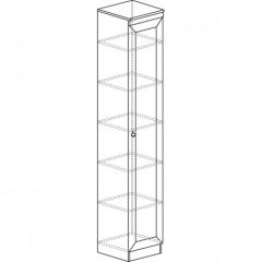 Шкаф для посуды №602 Инна Денвер темный в Агрызе - agryz.mebel24.online | фото 2