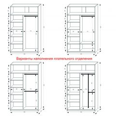 Шкаф-купе 1400 серии SOFT D1+D3+B2+PL1 (2 ящика+1штанга) профиль «Графит» в Агрызе - agryz.mebel24.online | фото 7