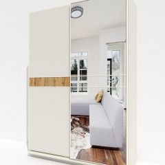 Шкаф-купе 1400 серии SOFT D6+D4+B2+PL2 (2 ящика+1штанга+1 полка) профиль «Капучино» в Агрызе - agryz.mebel24.online | фото