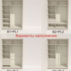 Шкаф-купе 1400 серии SOFT D6+D4+B2+PL2 (2 ящика+1штанга+1 полка) профиль «Капучино» в Агрызе - agryz.mebel24.online | фото 7
