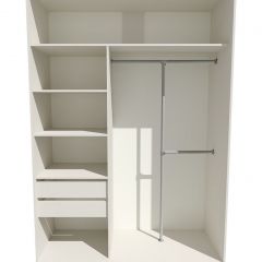 Шкаф-купе 1400 серии SOFT D8+D2+B2+PL4 (2 ящика+F обр.штанга) профиль «Капучино» в Агрызе - agryz.mebel24.online | фото 2
