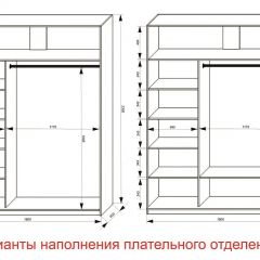 Шкаф-купе 1800 серии SOFT D1+D3+B2+PL1 (2 ящика+1штанга) профиль «Графит» в Агрызе - agryz.mebel24.online | фото 6