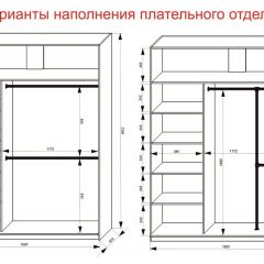 Шкаф-купе 1800 серии SOFT D1+D3+B2+PL1 (2 ящика+1штанга) профиль «Графит» в Агрызе - agryz.mebel24.online | фото 7
