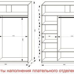Шкаф-купе 1800 серии SOFT D6+D4+B2+PL2 (2 ящика+1штанга+1 полка) профиль «Капучино» в Агрызе - agryz.mebel24.online | фото 8