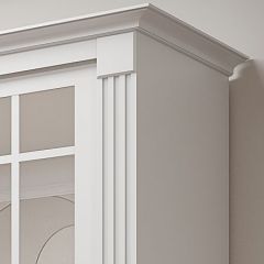 Шкаф-купе 2150 серии NEW CLASSIC K5+K5+K5+B22+PL3 (по 2 ящика лев/прав+1 штанга+1полка) профиль «Капучино» в Агрызе - agryz.mebel24.online | фото 4
