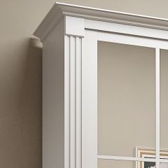 Шкаф-купе 2450 серии NEW CLASSIC K4+K4+K4+B22+PL4 (по 2 ящика лев/прав+F обр.штанга) профиль «Капучино» в Агрызе - agryz.mebel24.online | фото 4