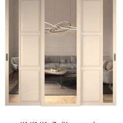 Шкаф-купе 2450 серии NEW CLASSIC K4+K4+K4+B22+PL4 (по 2 ящика лев/прав+F обр.штанга) профиль «Капучино» в Агрызе - agryz.mebel24.online | фото 15